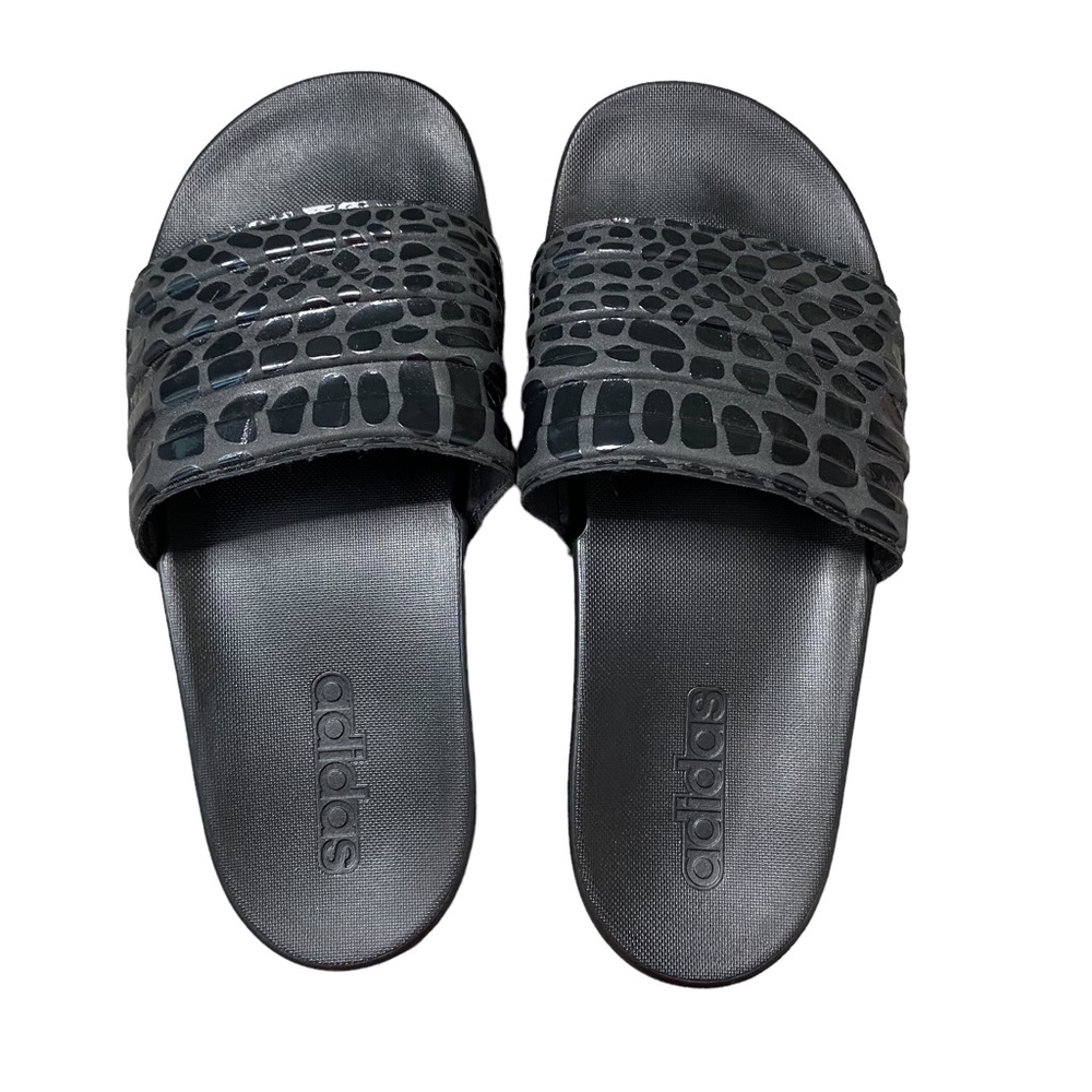 Adidas Sandals Black Leopard Print 6